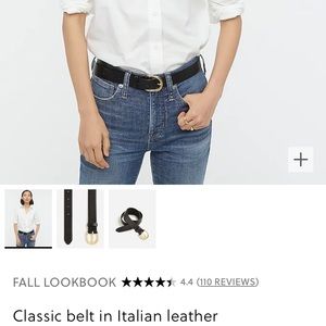 J. Crew Classic Belt in Italian Leather